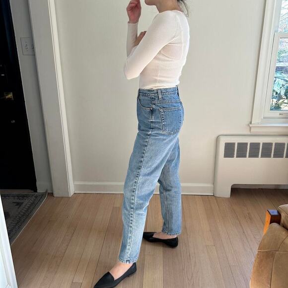 Vintage ann taylor high waisted slim tapered straight leg sz 10/modern size 6 - Picture 6 of 8